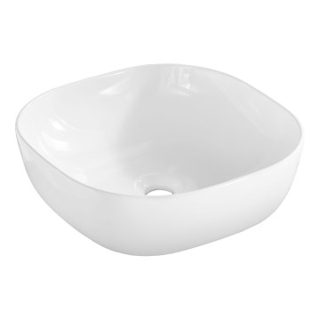COMAD UM-6252 SMILE 40 DP - Lavabo para encimera SMILE 41x41 cm cerámica/blanco brillante
