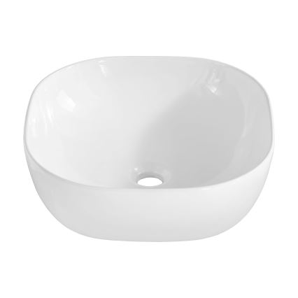 COMAD UM-6252 SMILE 40 DP - Lavabo para encimera SMILE 41x41 cm cerámica/blanco brillante