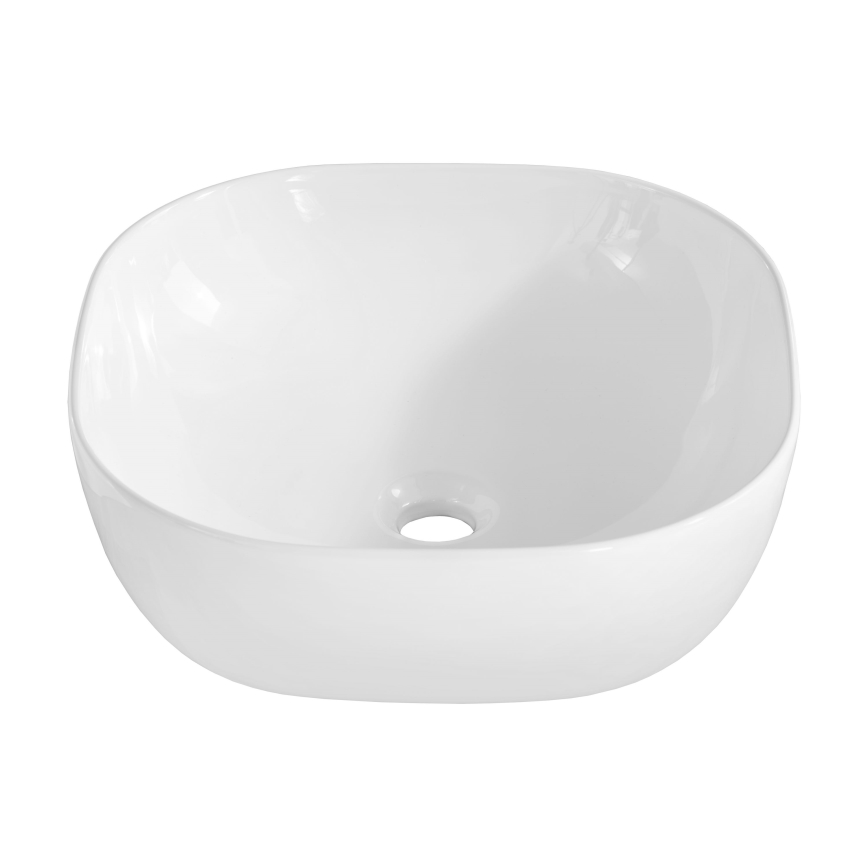COMAD UM-6252 SMILE 40 DP - Lavabo para encimera SMILE 41x41 cm cerámica/blanco brillante