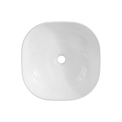 COMAD UM-6252 SMILE 40 DP - Lavabo para encimera SMILE 41x41 cm cerámica/blanco brillante