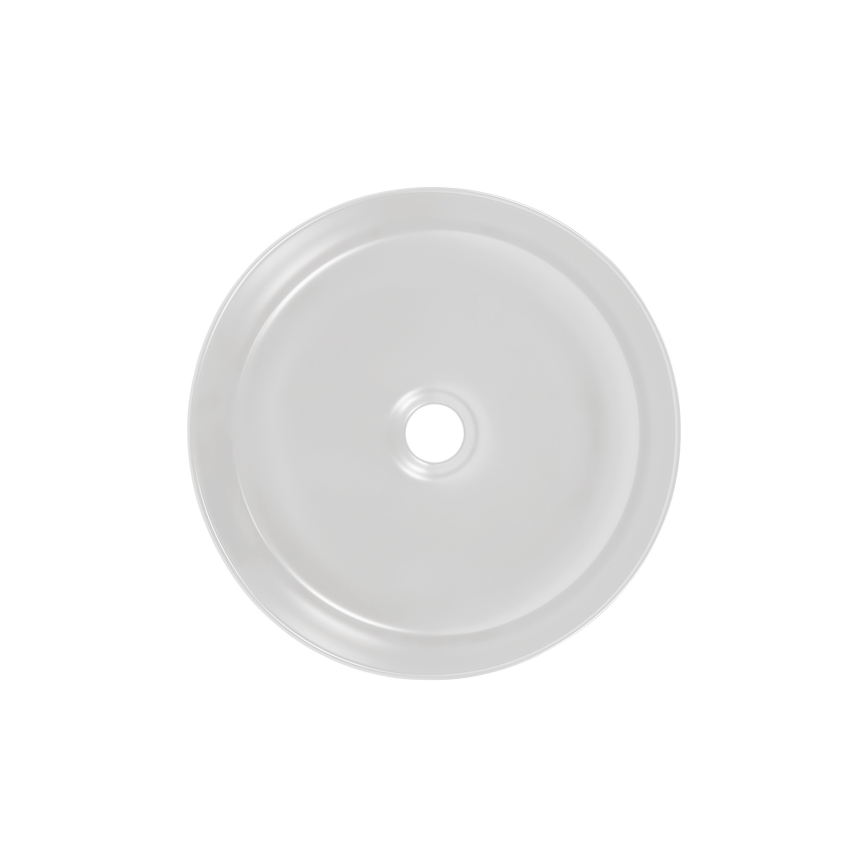 COMAD UM-6259 SIMPLE 8. - Lavabo sobre encimera SIMPLE Ø 36 cm cerámica/blanco mate/negro mate