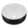 COMAD UM-6259 SIMPLE 8. - Lavabo sobre encimera SIMPLE Ø 36 cm cerámica/blanco mate/negro mate