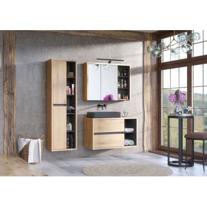 COMAD UM-6275 SLIM 60 BLACK DP - Lavabo sobre encimera SLIM 61x34 cm cerámica/negro mate