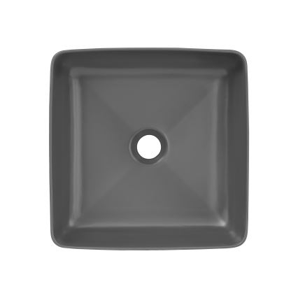COMAD UM-6276 SLIM 40 GRIS DP - Lavabo para encimera SLIM 37x37 cm cerámica/gris mate