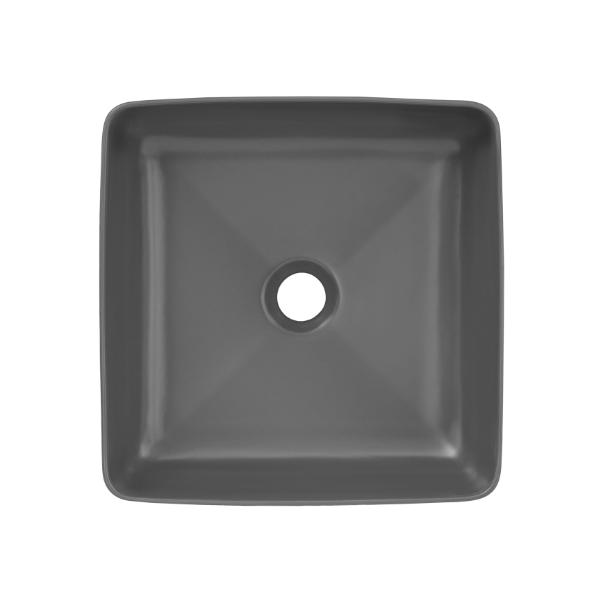 COMAD UM-6276 SLIM 40 GRIS DP - Lavabo para encimera SLIM 37x37 cm cerámica/gris mate