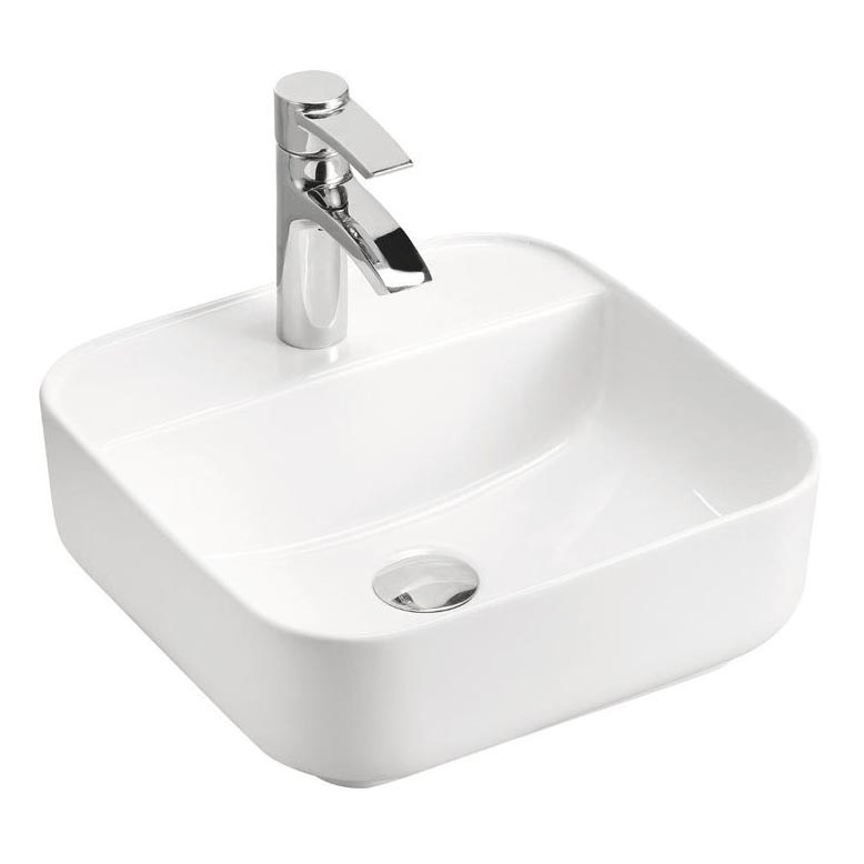 COMAD UM-6288 MAGIC 40 DP - Lavabo sobre encimera MAGIC 40x40 cm cerámica/blanco brillante