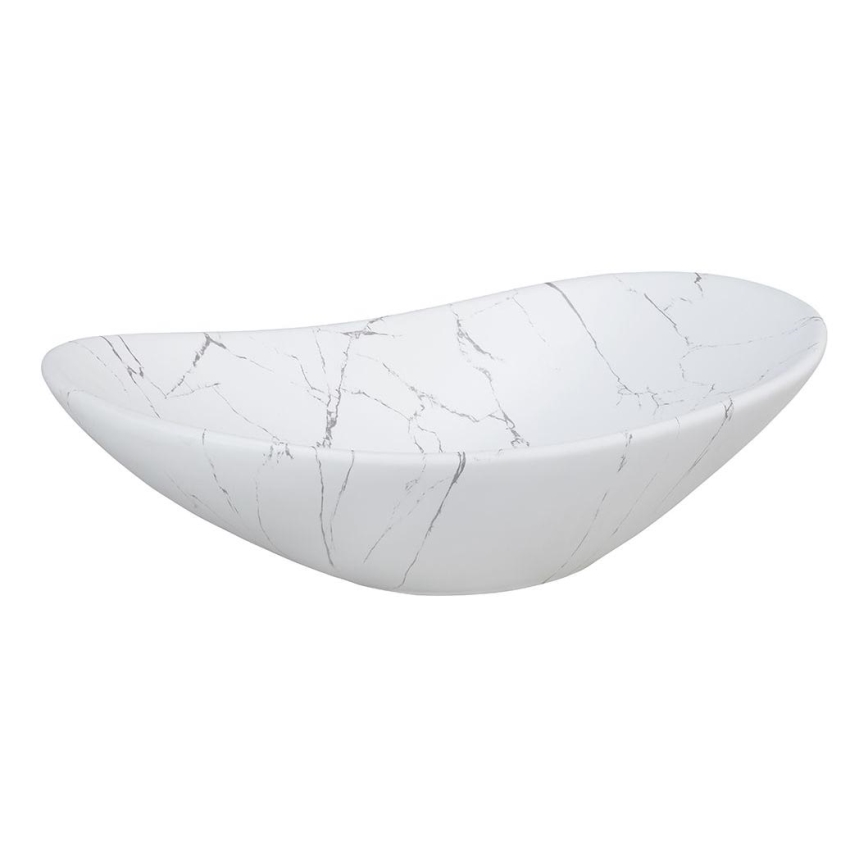 COMAD UN-LENA-MW17 - Lavabo sobre encimera LENA 61,5x36 cm cerámica/blanco mate