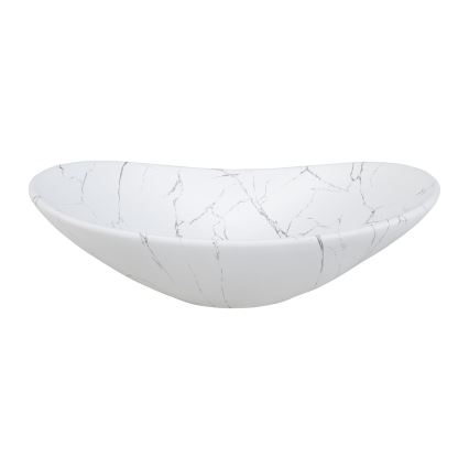 COMAD UN-LENA-MW17 - Lavabo sobre encimera LENA 61,5x36 cm cerámica/blanco mate