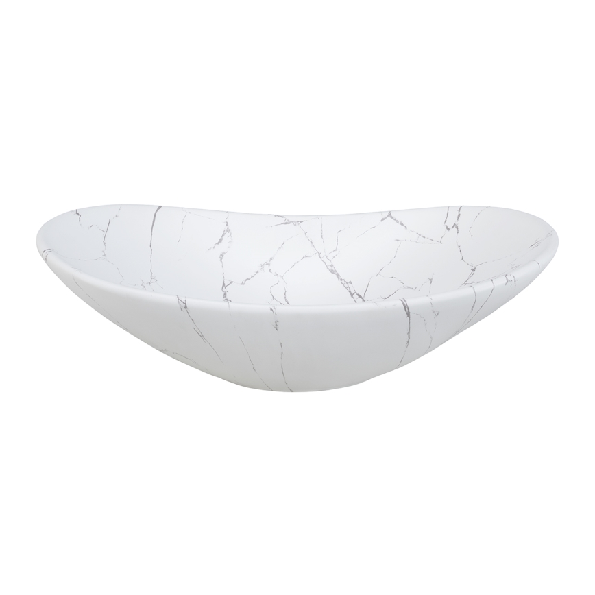 COMAD UN-LENA-MW17 - Lavabo sobre encimera LENA 61,5x36 cm cerámica/blanco mate
