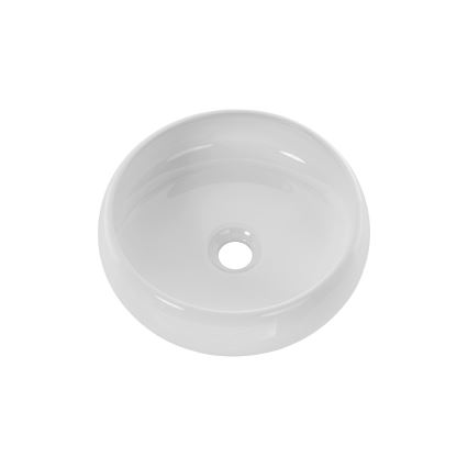 COMAD UN-WIKI-SW - Lavabo sobre encimera WIKI diámetro 36 cm cerámica/blanco brillante