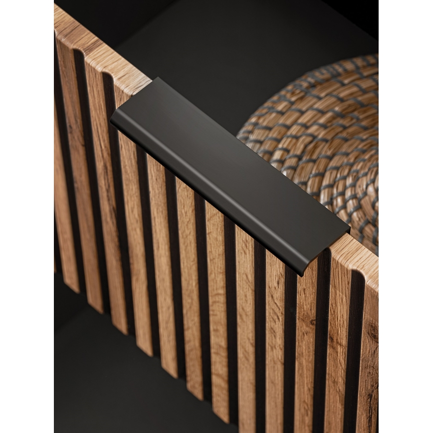 COMAD XILO BLACK WOTAN 82-60-D-2S-Mueble de baño bajo lavabo XILO negro/roble