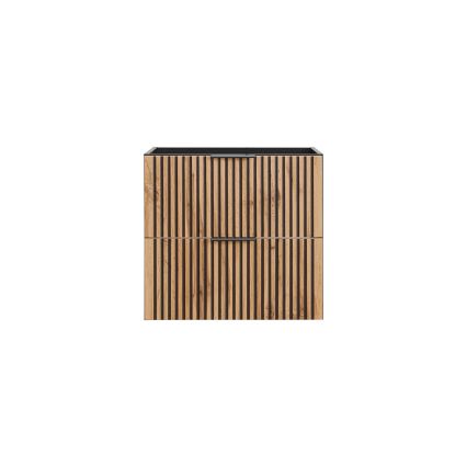 COMAD XILO BLACK WOTAN 82-60-D-2S-Mueble de baño bajo lavabo XILO negro/roble