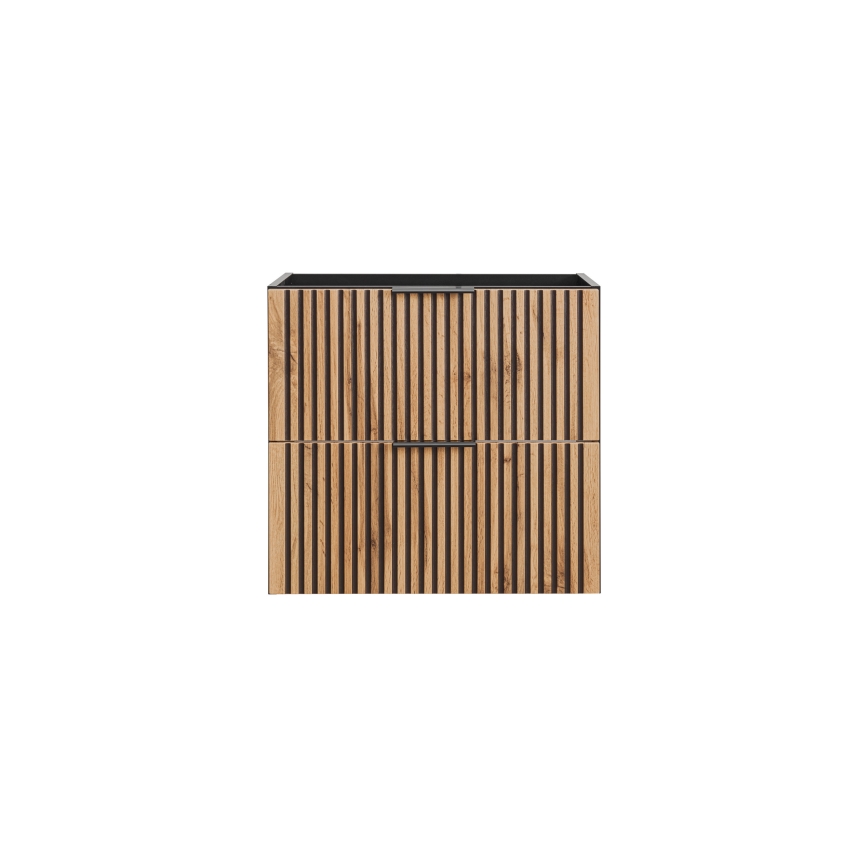 COMAD XILO BLACK WOTAN 82-60-D-2S-Mueble de baño bajo lavabo XILO negro/roble