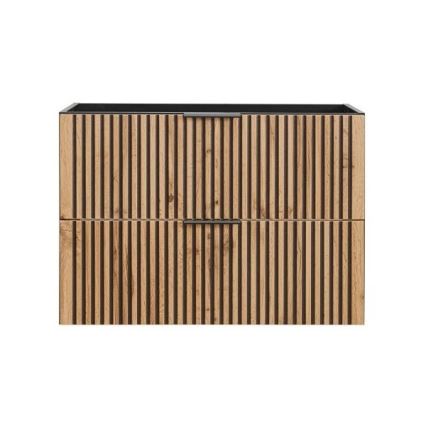 COMAD XILO BLACK WOTAN 82-80-D-2S-Mueble de baño bajo lavabo XILO negro/roble