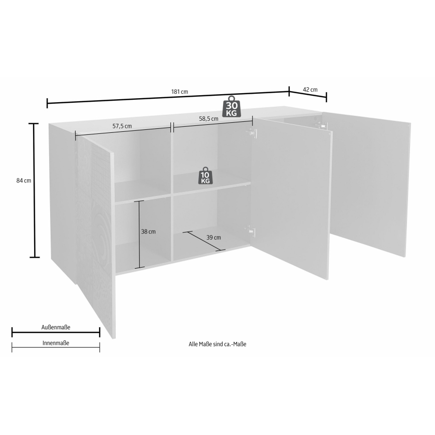 Cómoda ARIA roble Sonoma