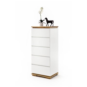 Cómoda ARVI blanco/roble