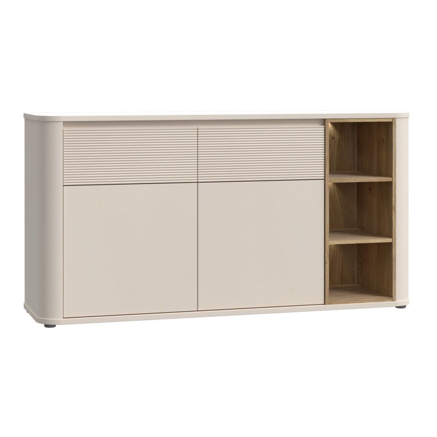 Cómoda BASKO beige/roble
