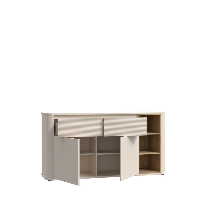 Cómoda BASKO beige/roble