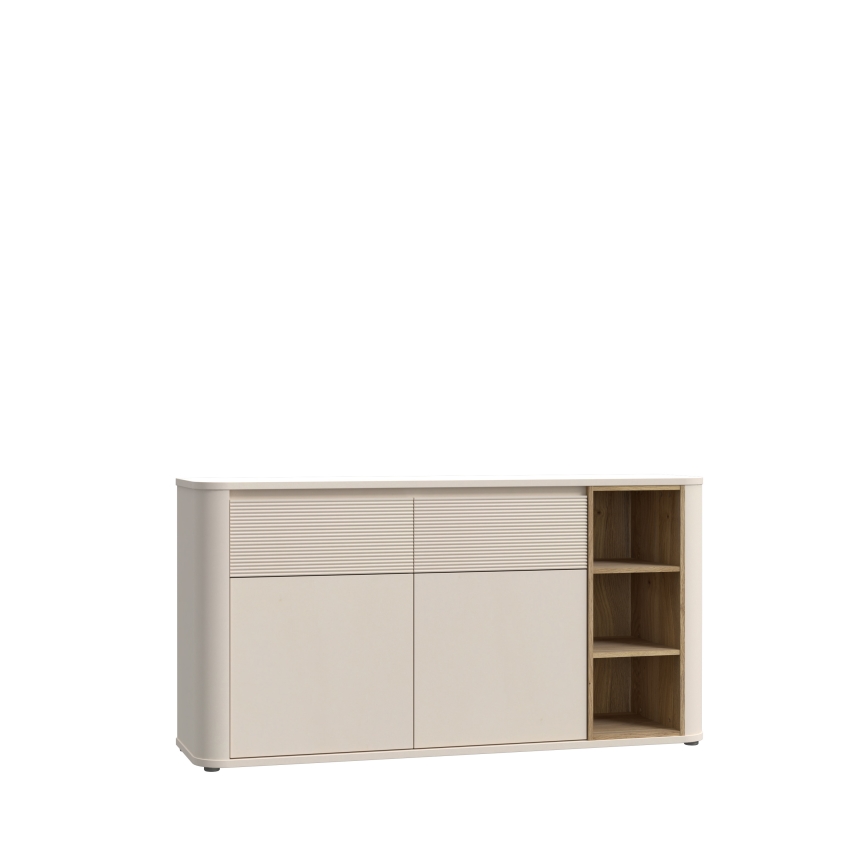 Cómoda BASKO beige/roble