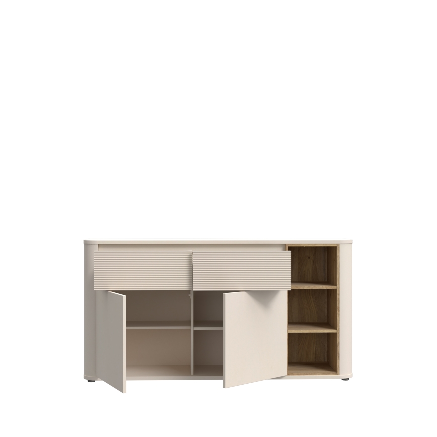 Cómoda BASKO beige/roble