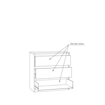 Cómoda con cajones MAO en roble Artisan