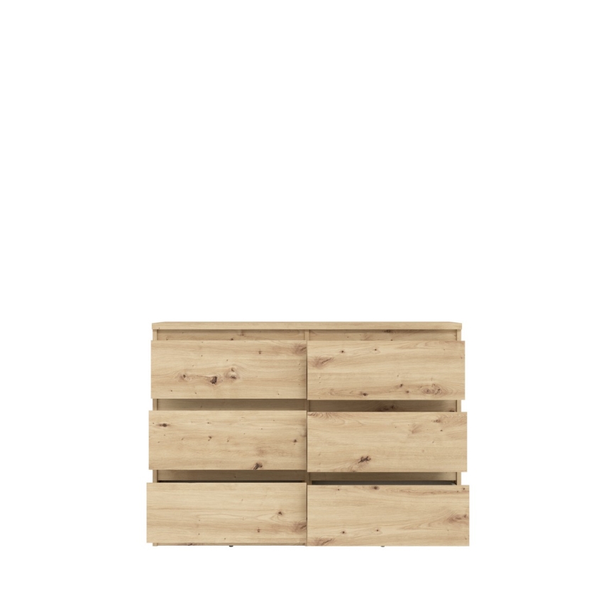 Cómoda con cajones MAO en roble Artisan