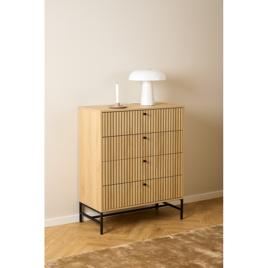 Cómoda con cajones OLIVIA de roble