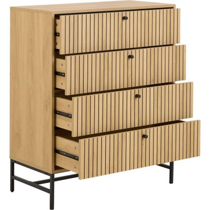 Cómoda con cajones OLIVIA de roble