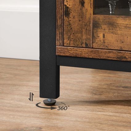 Cómoda FIRA marrón/negra