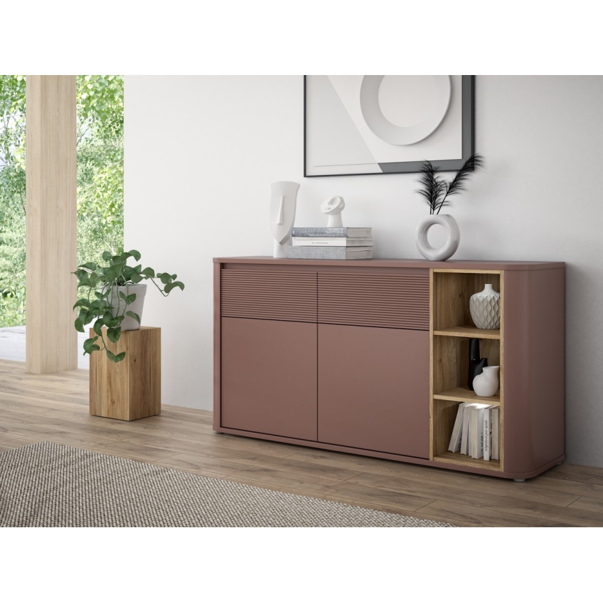 Cómoda INAR marrón/roble