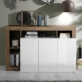 Cómoda LENOR blanca/roble