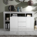 Cómoda LENOR blanco/gris efecto hormigón