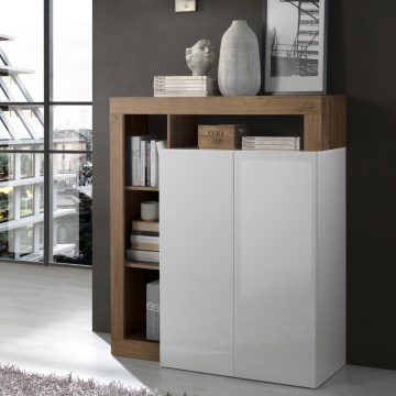 Cómoda LENOR blanco/roble