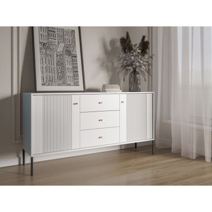 Cómoda LUE blanca/negra