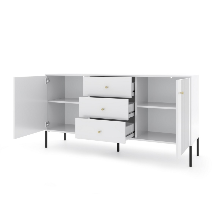 Cómoda LUE blanca/negra