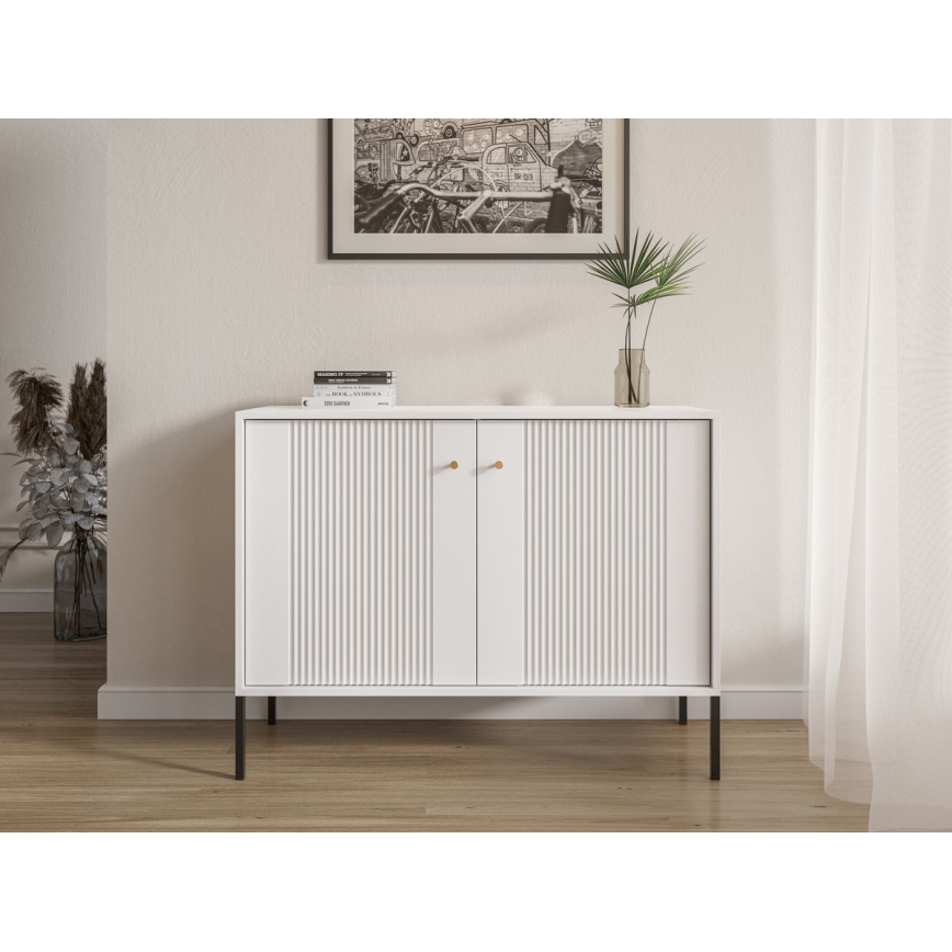 Cómoda LUE blanca/negra