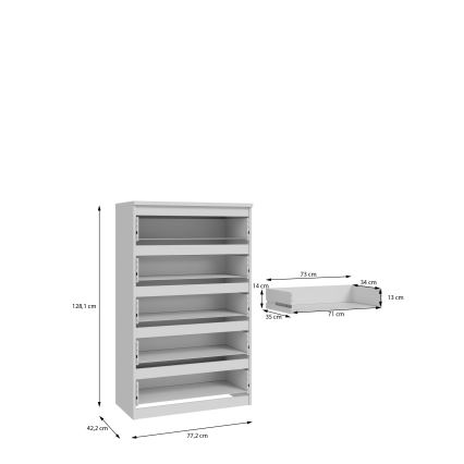 Cómoda MAO blanca con cajones