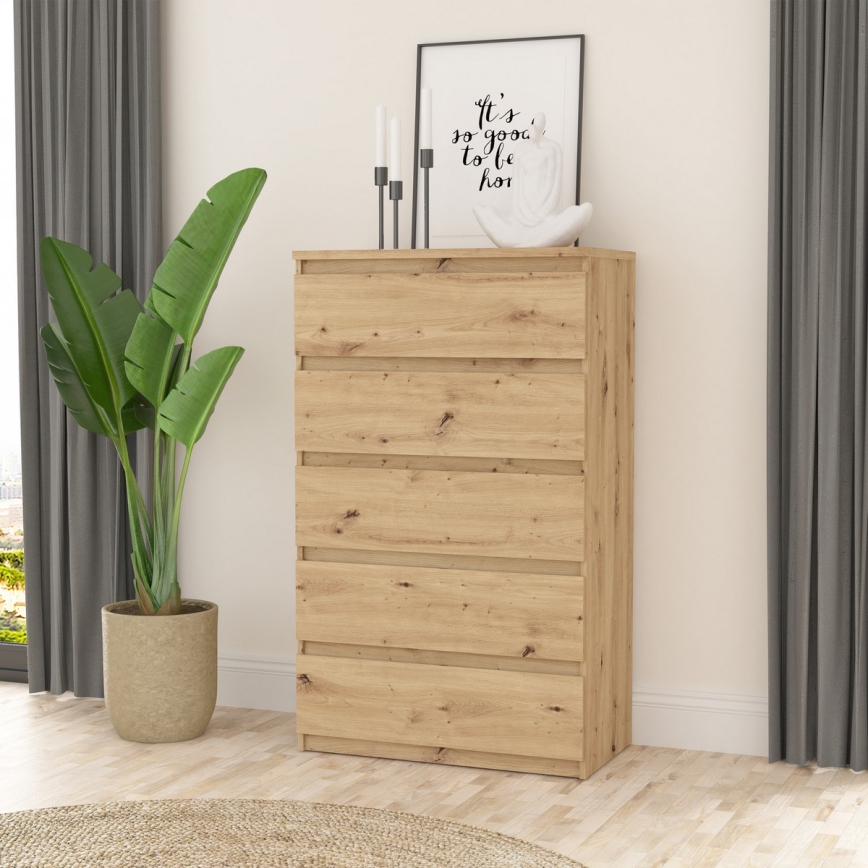 Cómoda MAO con cajones, roble artisan