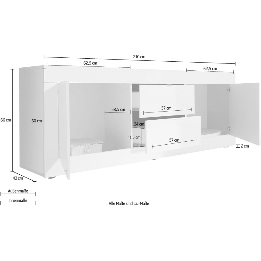 Cómoda NERILA blanca