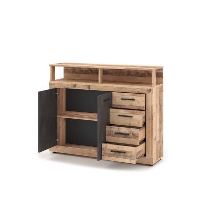 Cómoda RUNA en marrón claro/antracita