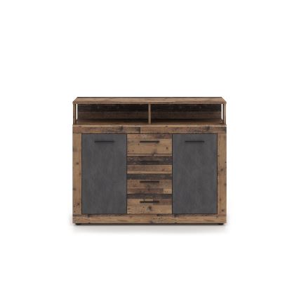 Cómoda RUNA marrón oscuro/antracita