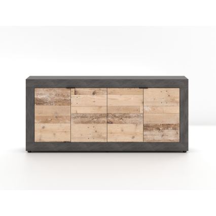 Cómoda RUNEA marrón claro/antracita