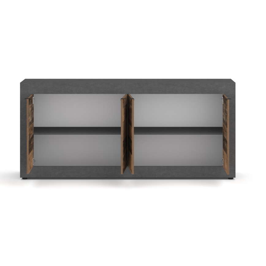 Cómoda RUNEA marrón oscuro/antracita