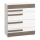 Cómoda SARPA 96x86 cm blanco/marrón