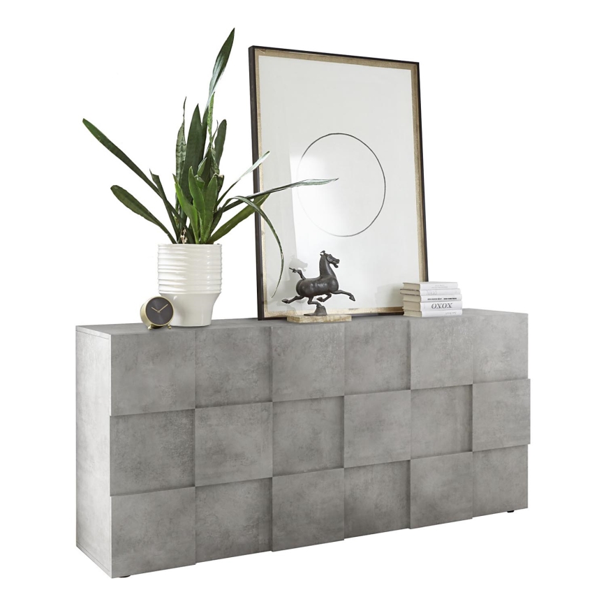 Cómoda SERIAN gris efecto hormigón
