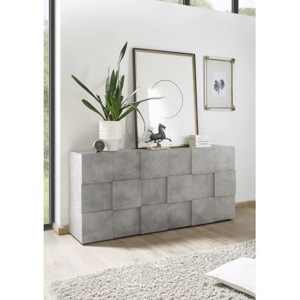 Cómoda SERIAN gris efecto hormigón