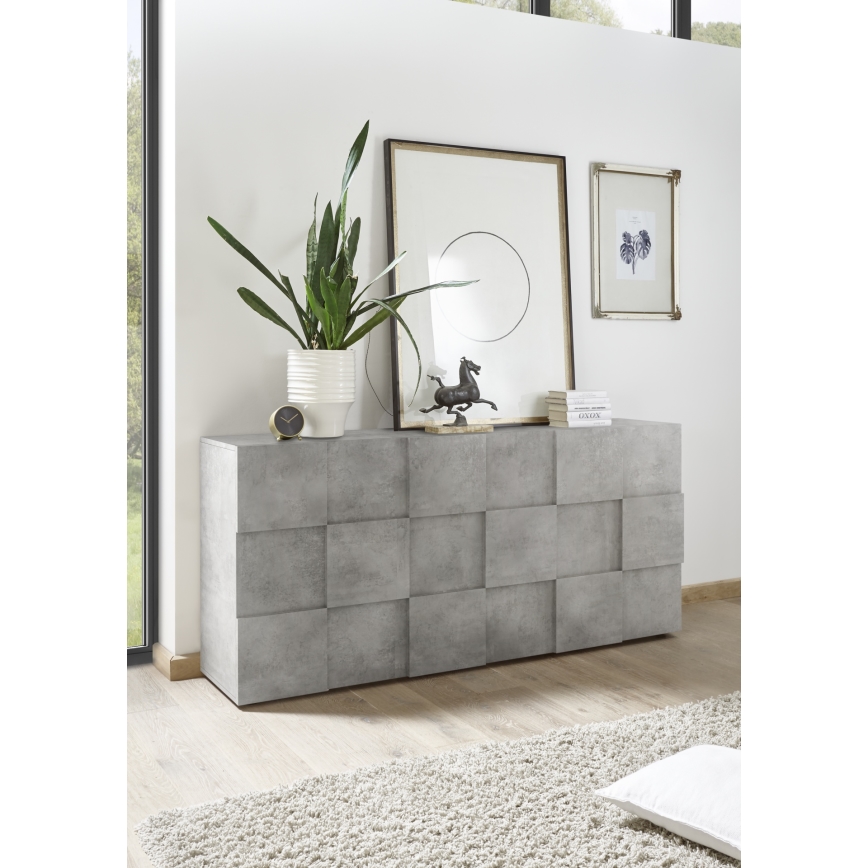 Cómoda SERIAN gris efecto hormigón