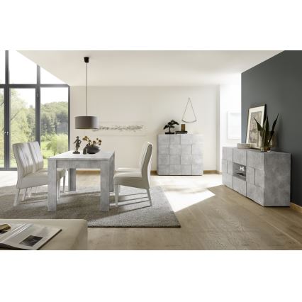 Cómoda SERIAN gris efecto hormigón