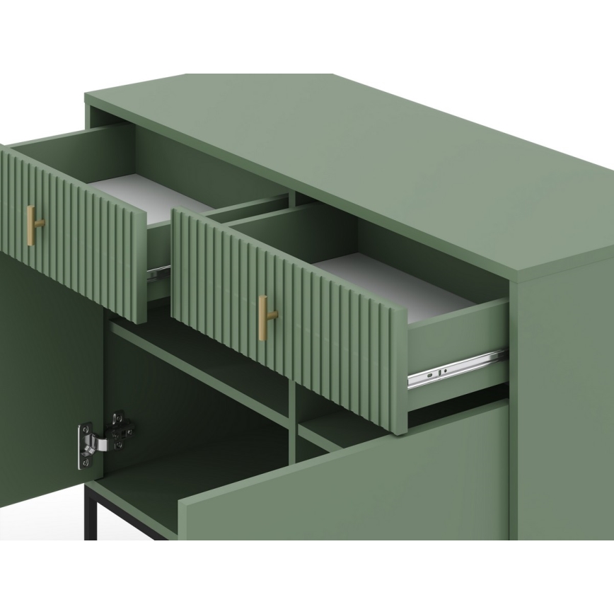 Cómoda SUE verde/negra