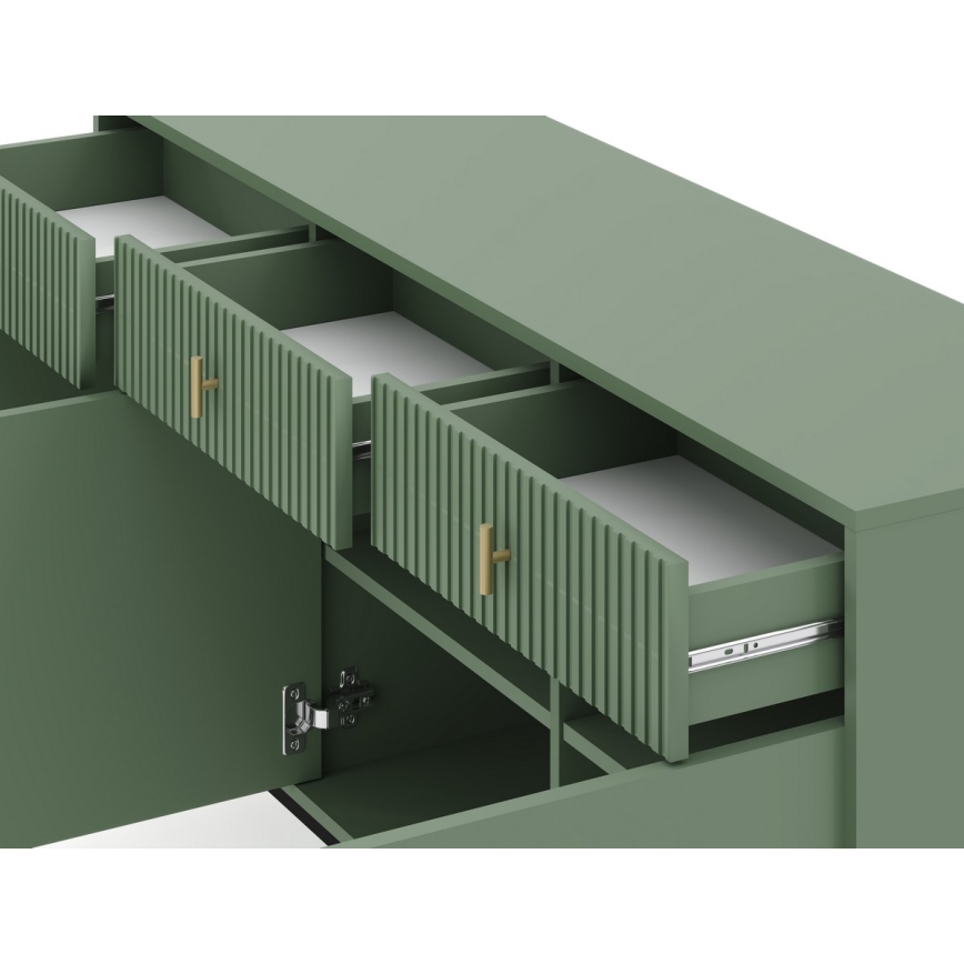 Cómoda SUE verde/negro